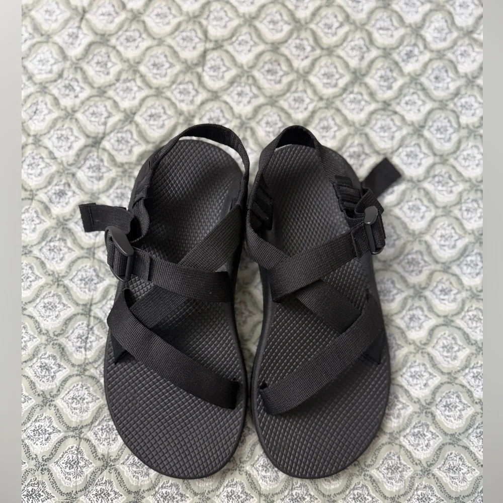 Chaco Men's Z/Cloud Adjustable Strap Cushioned Black Adventure Sandals Size‎ 11